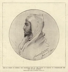 Kaid El Mehedi El Mehebbi, the Ambassador Sent by the Sultan of Morocco to Congratulate the King on His Accession
